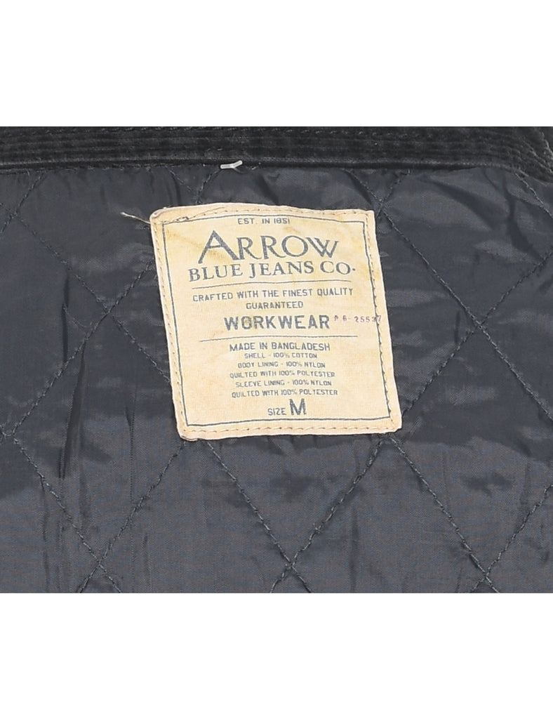 Arrow Black Classic Corduroy Jacket - M