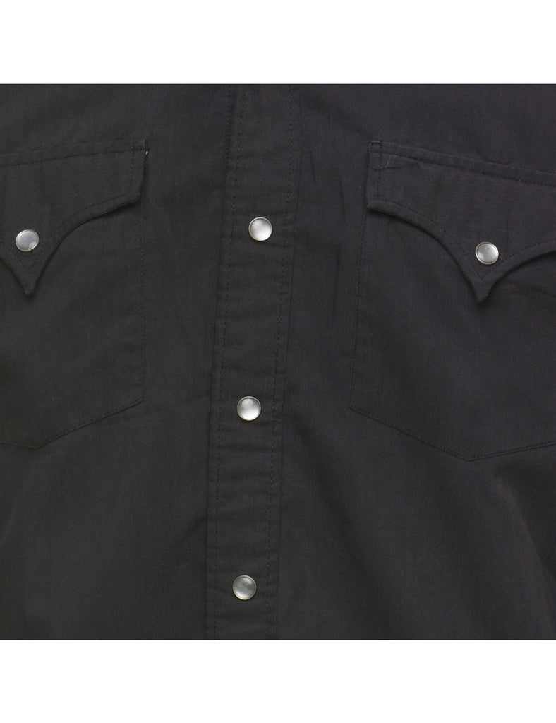 Black Classic Western Shirt - L