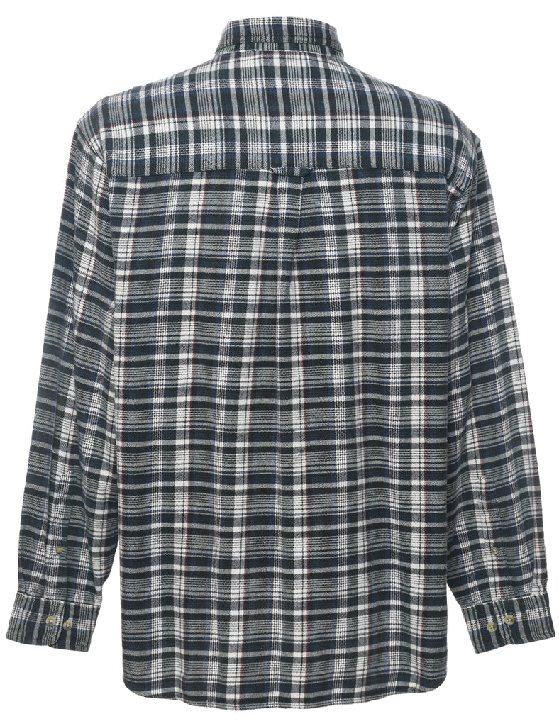 Black & Grey Columbia Checked Flannel Shirt - L