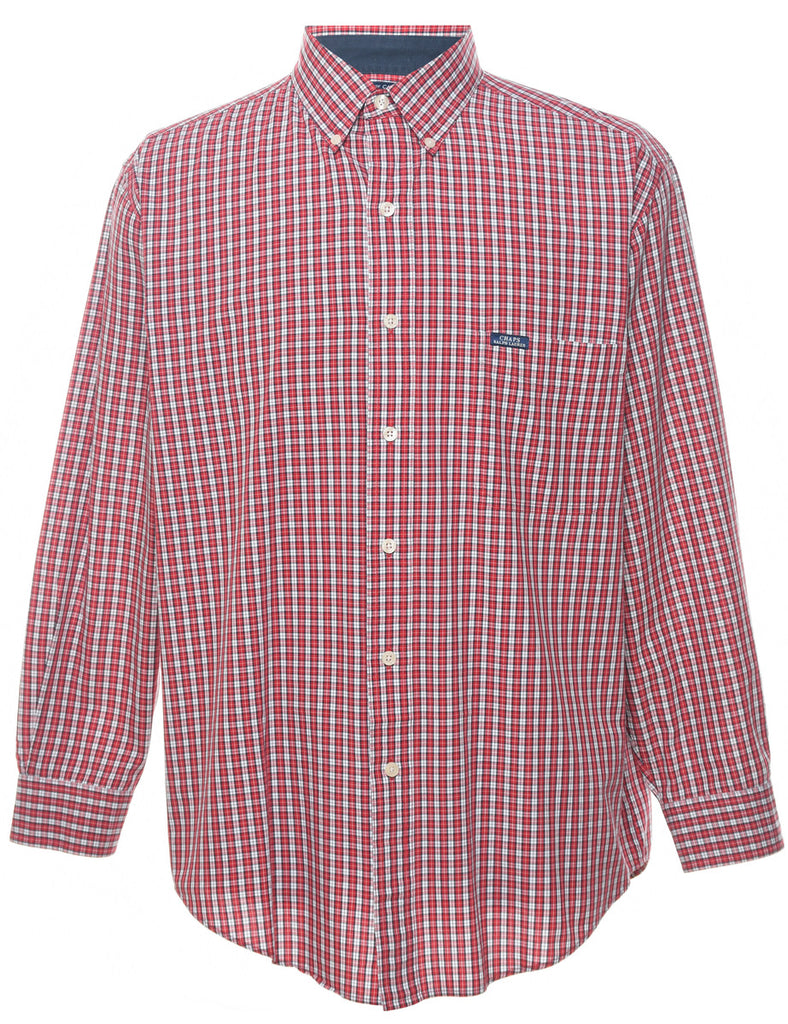 Chaps Checked Red & White Shirt - L