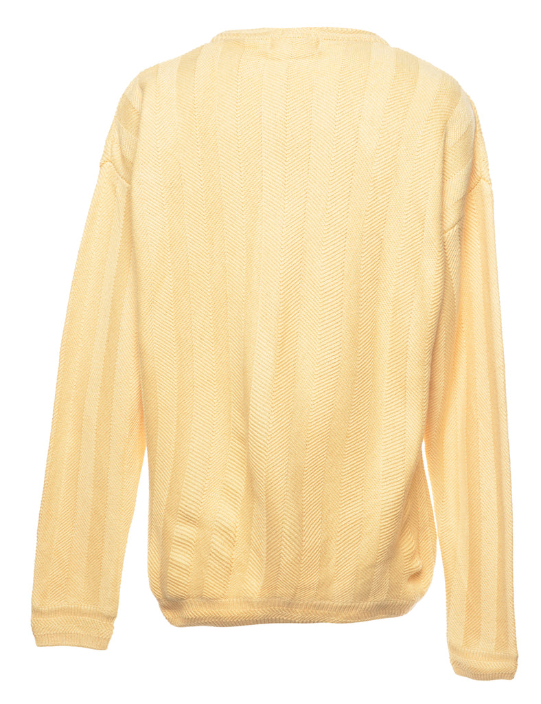 Chaps Pale Yellow Jumper - S