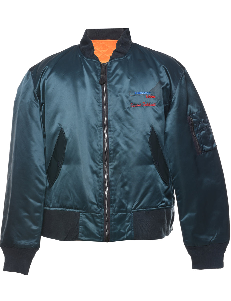 Green Sage Polka Dot Men's Bomber Jacket main image 1