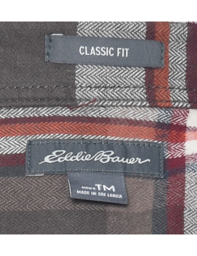 Eddie Bauer Checked Flannel Shirt - M