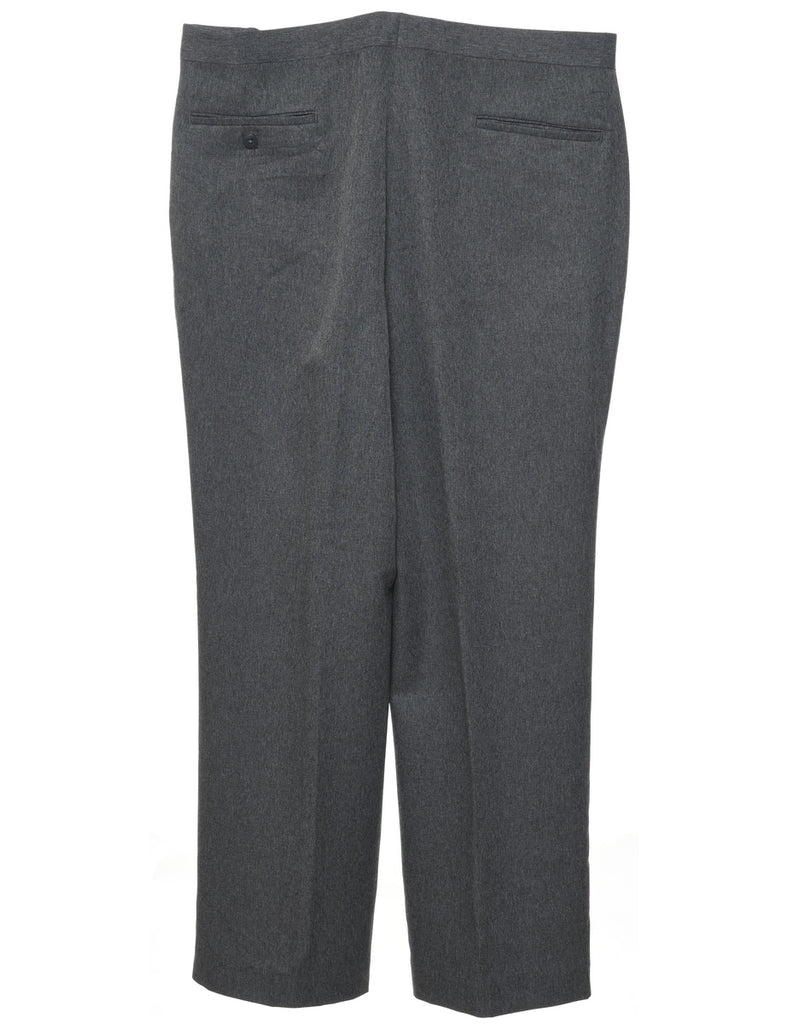 Grey Straight-Fit Trousers - W38 L29