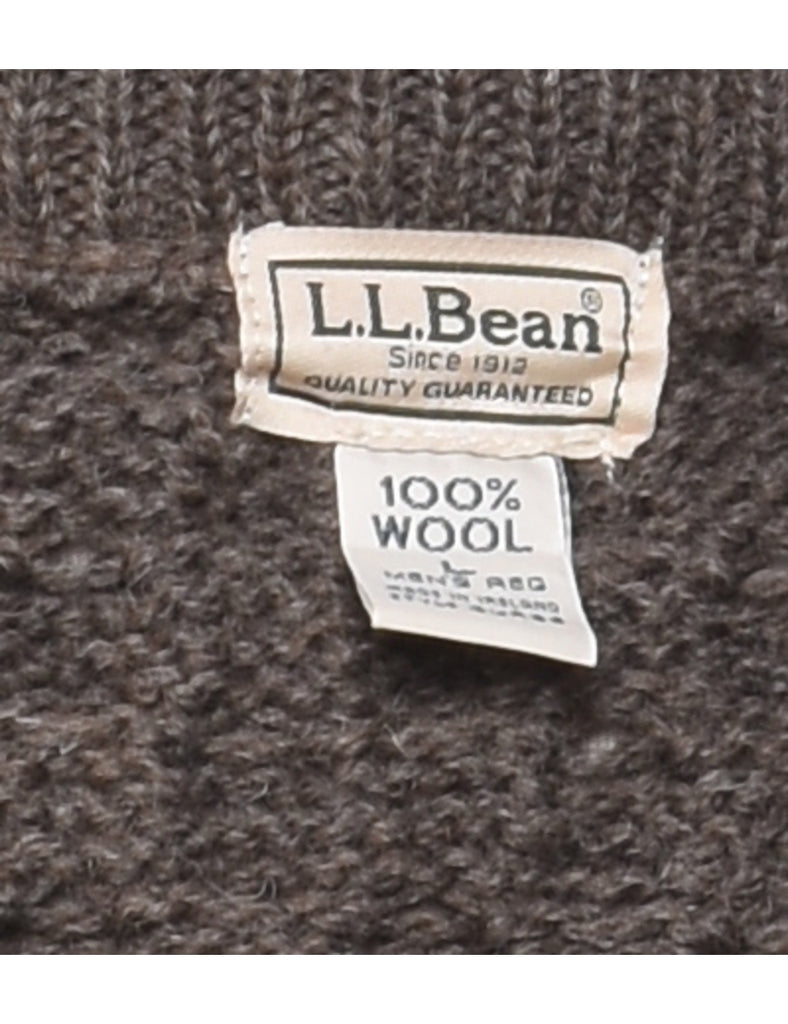 L.L. Bean Woll Cable Knit Jumper - L