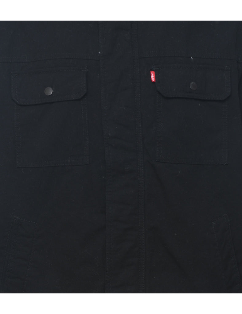 Levi's Black & Grey Contrast Denim Jacket - XL