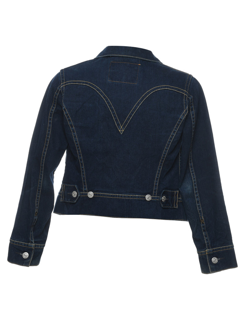 Levi's Dark Wash & Contrast Stitch Denim Jacket - S