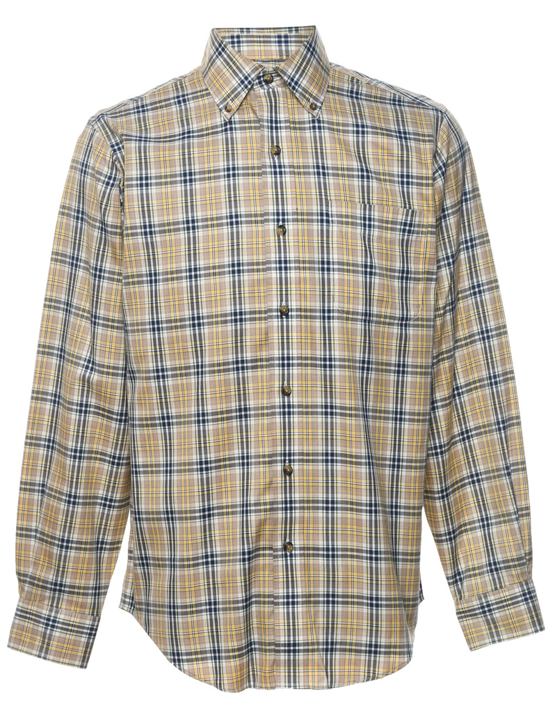 Long Sleeved Multi-Colour Flannel Checked Shirt - S