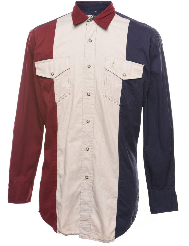 Long Sleeved Multi-Colour Western Shirt - M