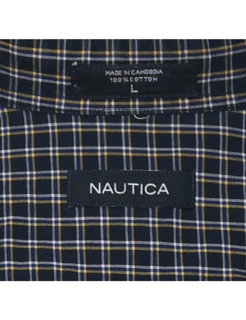 Nautica Black Checked Shirt - L