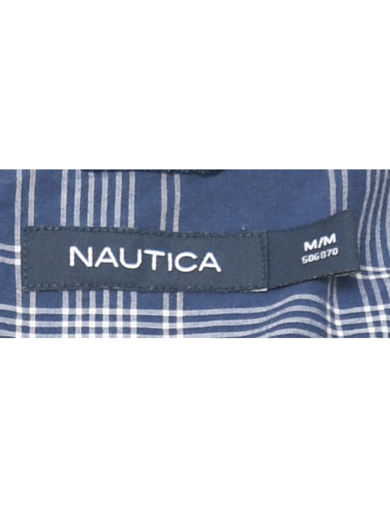 Nautica Checked Navy Classic Shirt - M