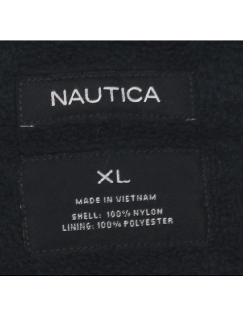 Nautica Nylon Navy & Red 1990s Jacket - XL
