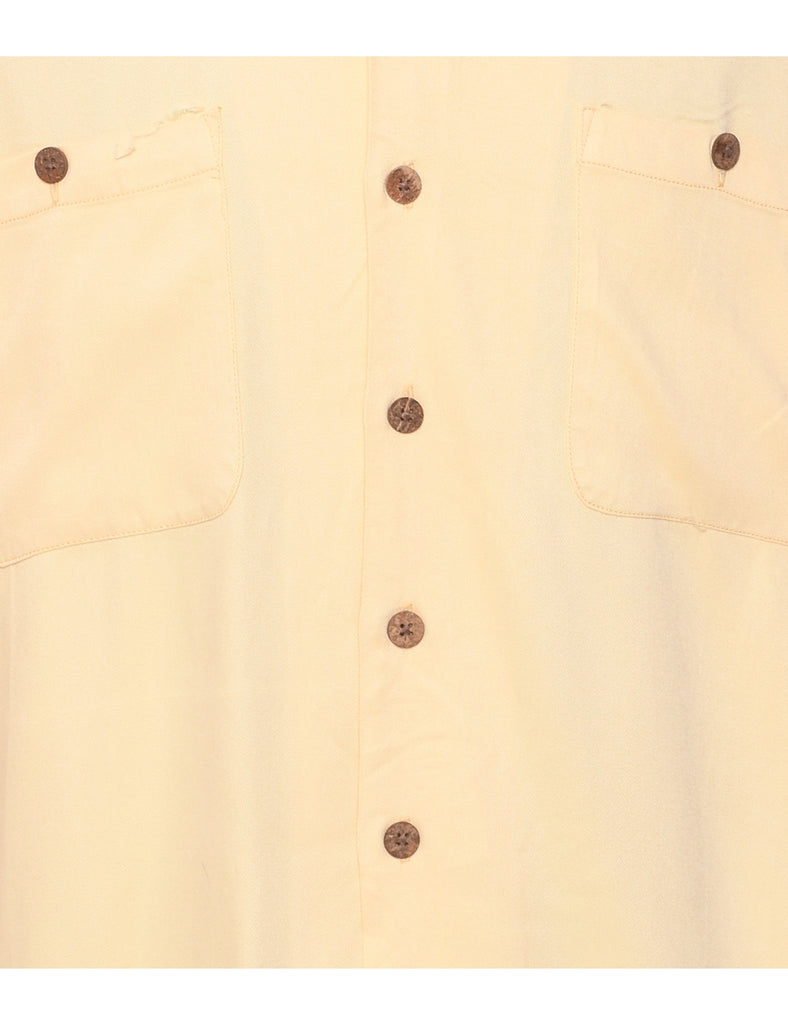 Pale Yellow Hawaiian Shirt - L
