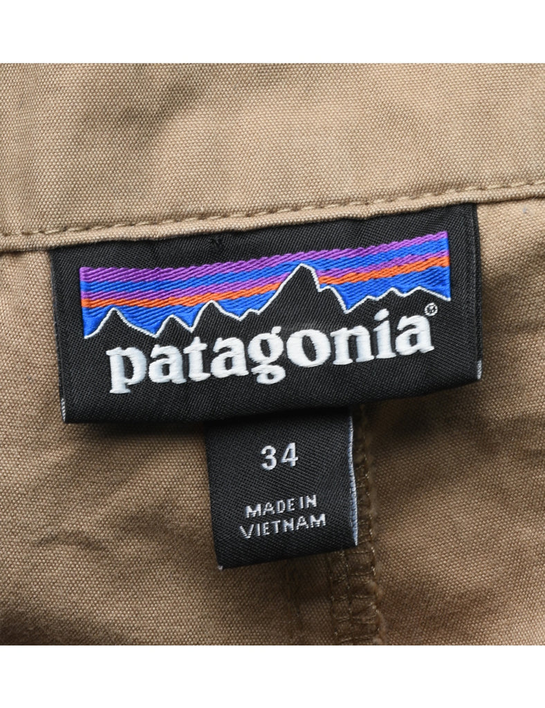 Patagonia Brown Straight-Fit Trousers - W34 L30
