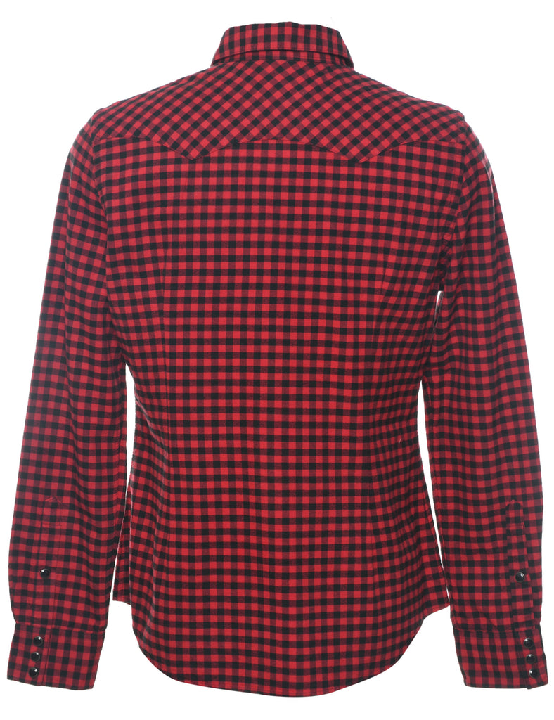 Ralph Lauren Red & Black Flannel Checked Shirt - L
