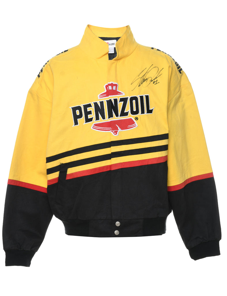 Red & Yellow Pennzoil Chase Authentics Nascar Jacket - L