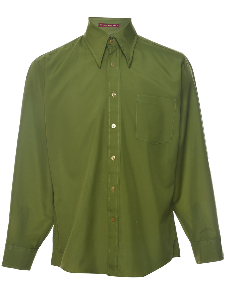 Sears Green Classic 1970s Shirt - M