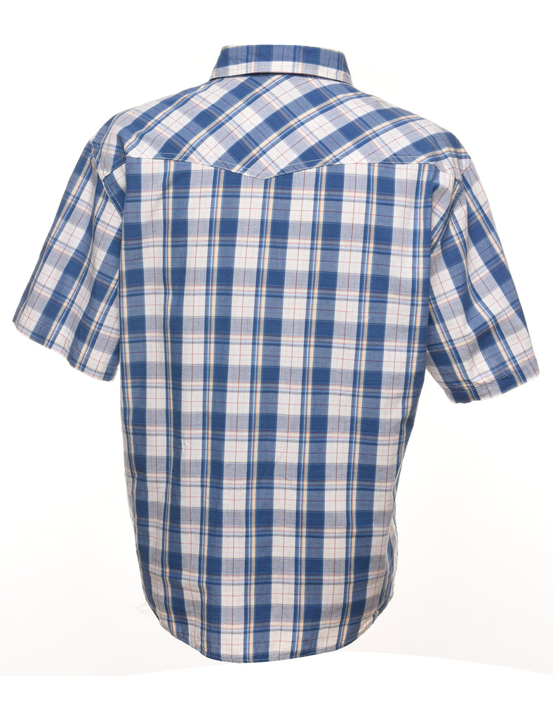 Short Sleeve Checked Shirt - L