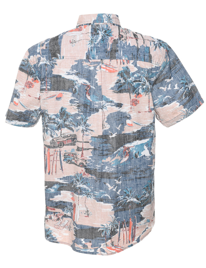 Short Sleeve Hawaiian Shirt - L