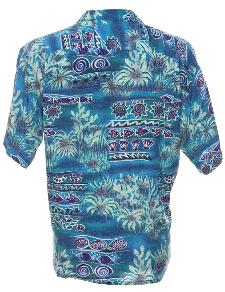 Short Sleeve Hawaiian Shirt - L