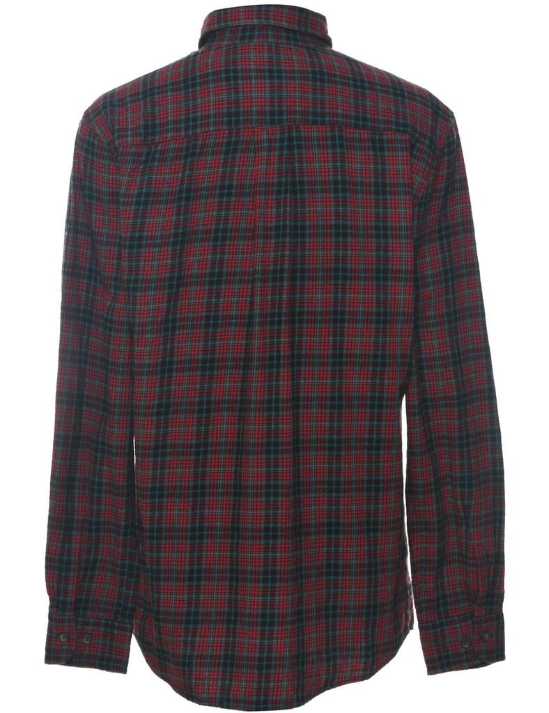 St John's Bay Checked Multi-Colour Flannel Shirt - S