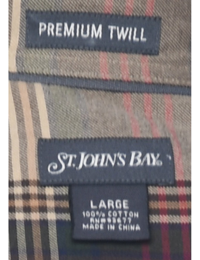 St John's Bay Checked Multi-Colour Shirt - L