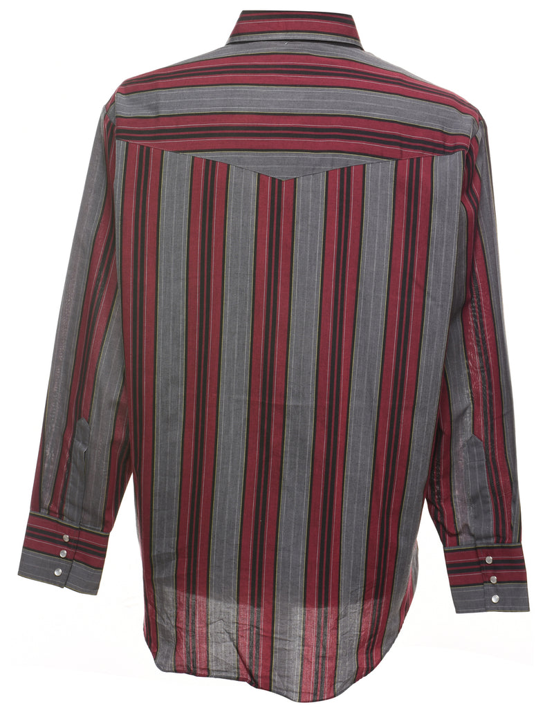 Striped Western Shirt - L