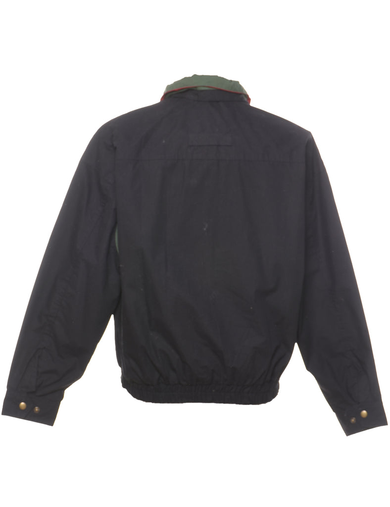 The Rew Group Black, Green & Red Zip-Front Jacket - M
