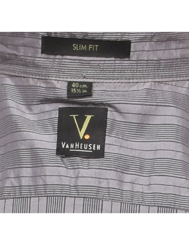 Van Heusen Grey Classic Western Shirt - L