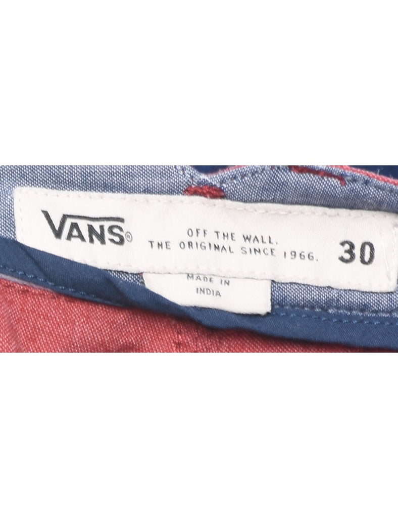 Vans Maroon Shorts - W30 L10