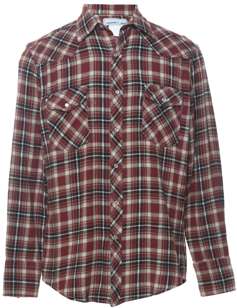 Wrangler Checked Multi-Colour Flannel Shirt - M