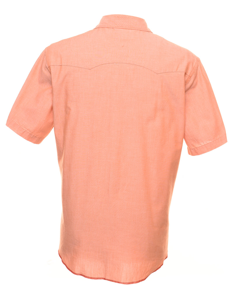 Wrangler Western Coral Short Sleeve Shirt - L
