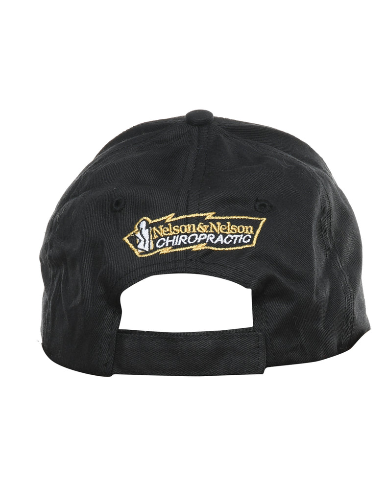 Black Embroidered Cap - XS