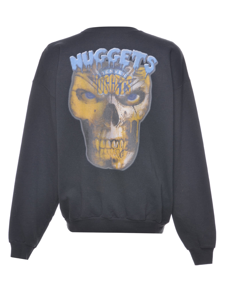 Black Nuggets Printed Sweatshirt - XL