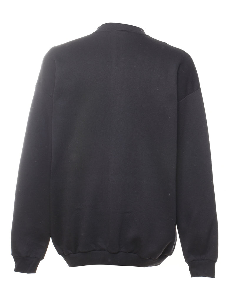 Black Printed Sweatshirt - XL