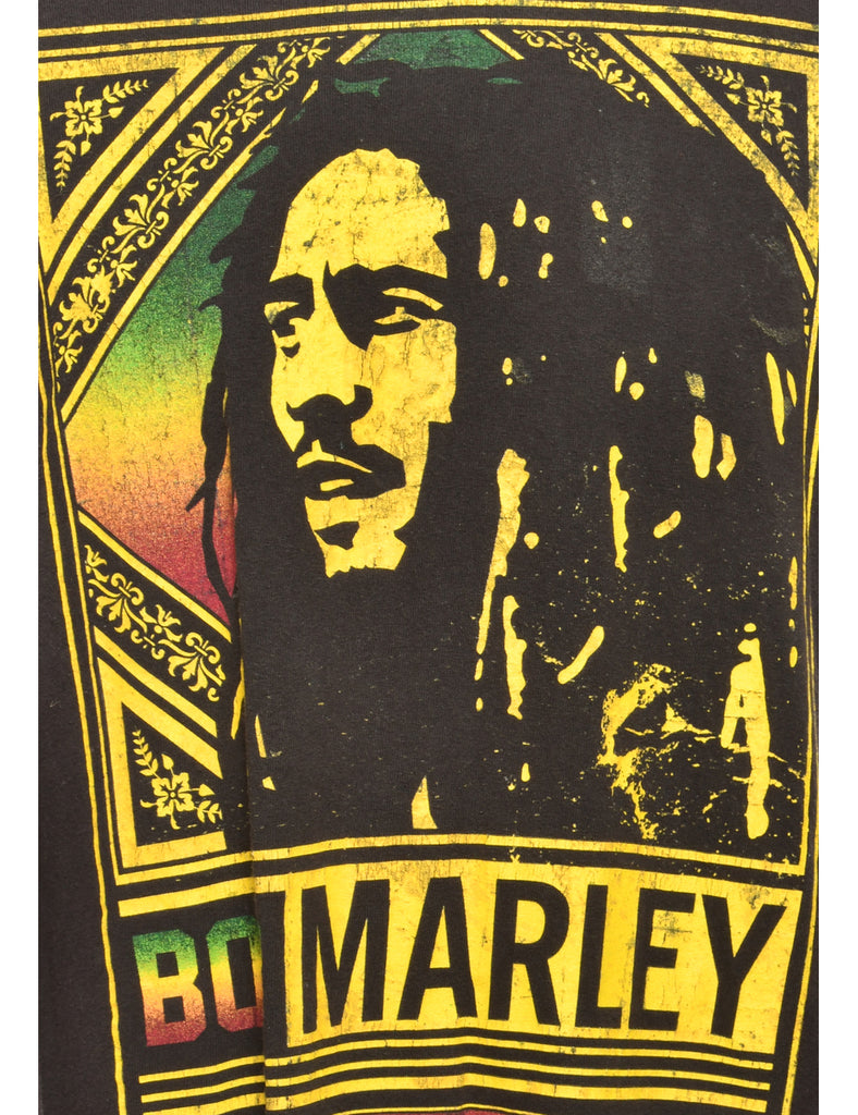 Bob Marley Black Band T-shirt - XL