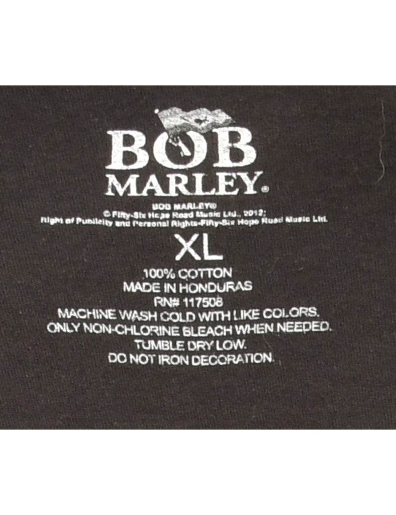 Bob Marley Black Band T-shirt - XL