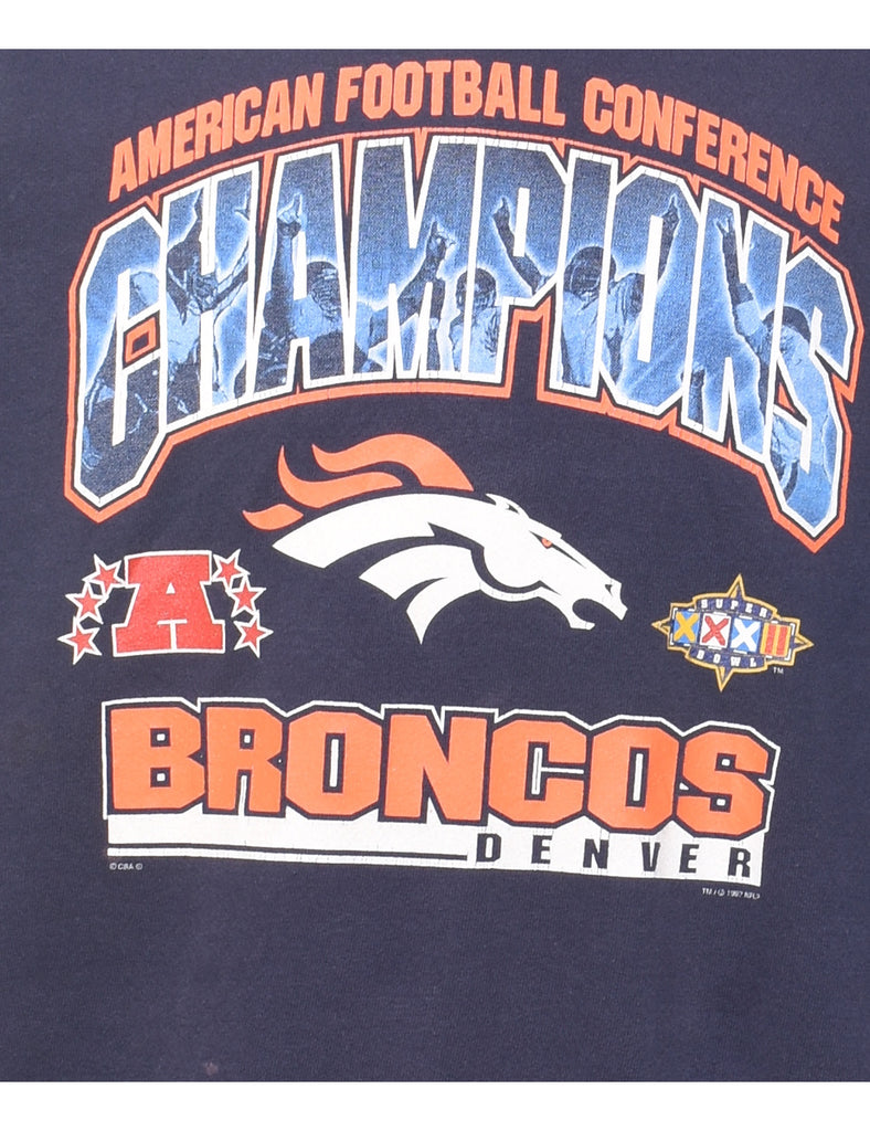 Broncos Denver Printed Sweatshirt - XL