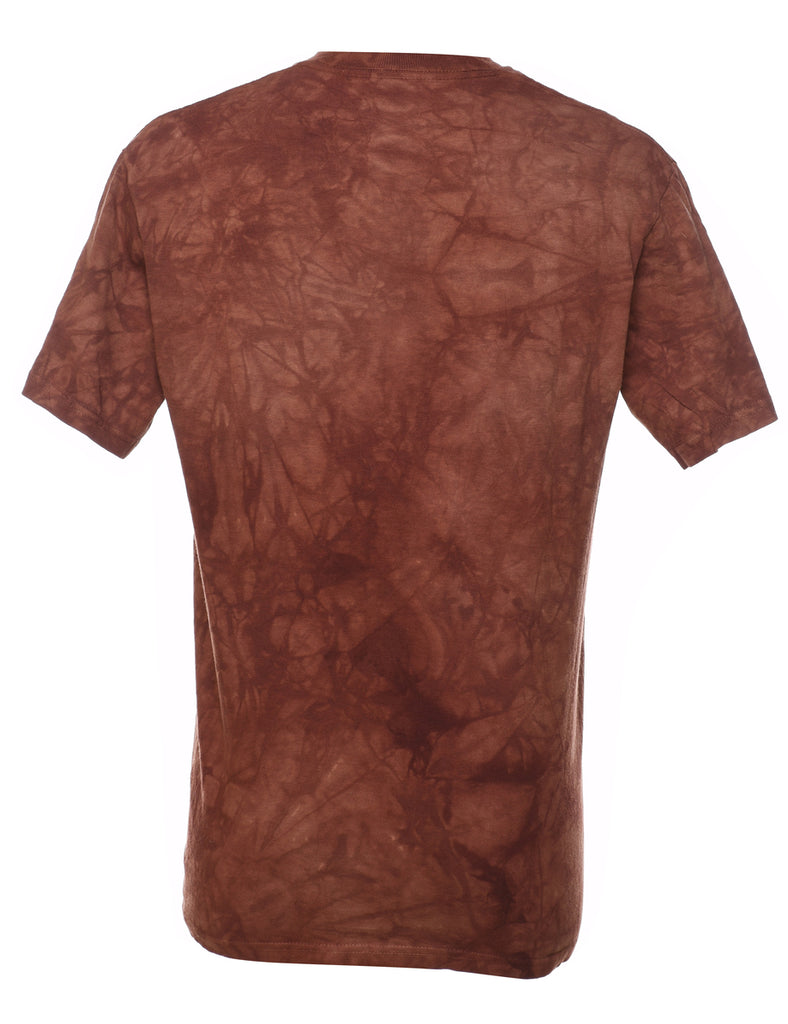 Brown Tie Dye The Mountain T-Shirt - S