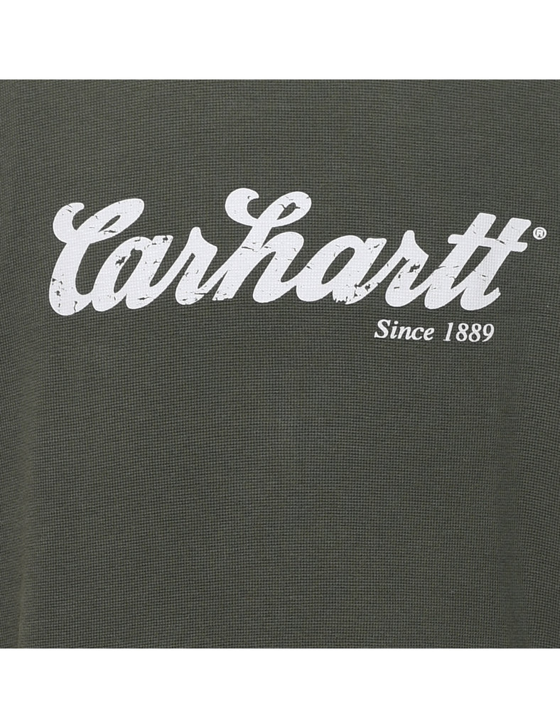 Carhartt Olive Green & White T-shirt - L