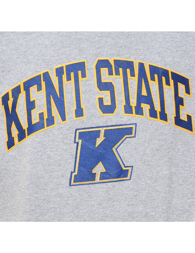 Champion Kent State Printed Light Grey Sweatshirt - S