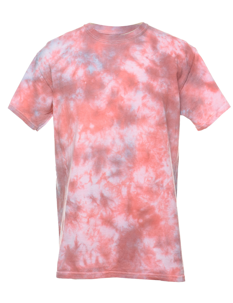 Pink Lightening Tie-Dye Shirt
