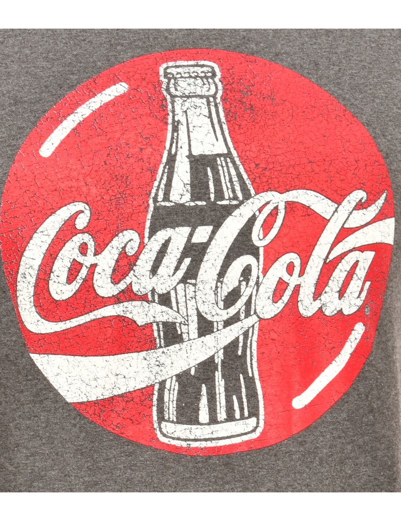 Cocacola Grey Printed T-shirt - S