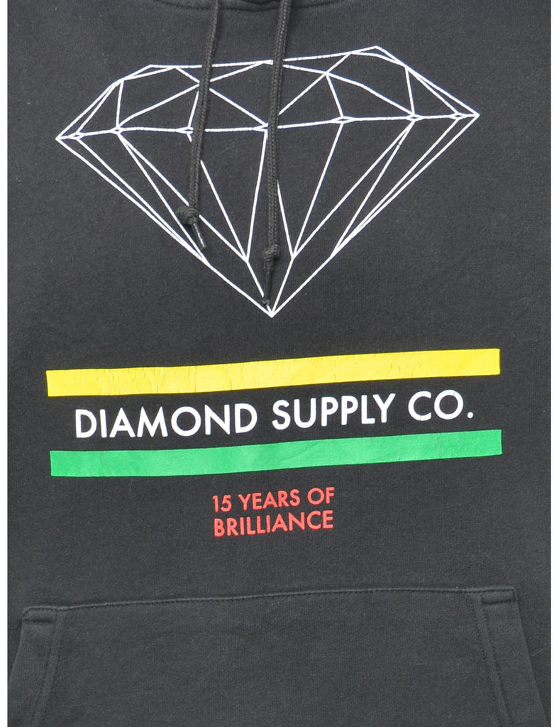 Diamond Supply Company Printed Hoodie - L