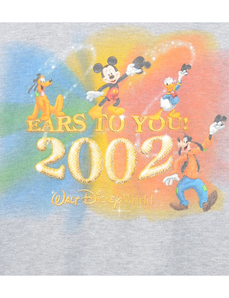 Disney Cartoon Grey Classic Sweatshirt - L