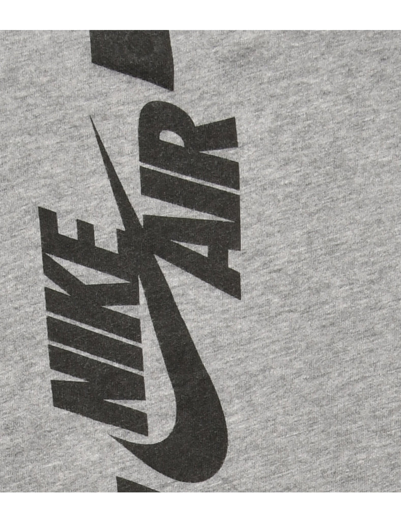 Grey Nike Printed T-shirt - S