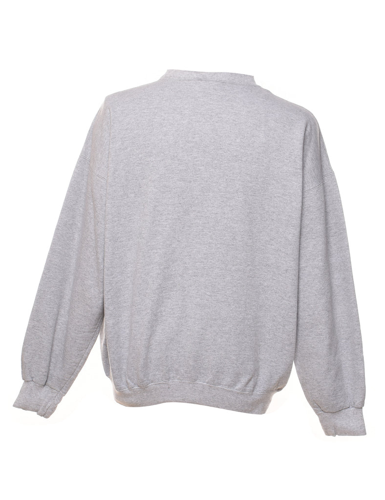 Grey Printed Sweatshirt - XL
