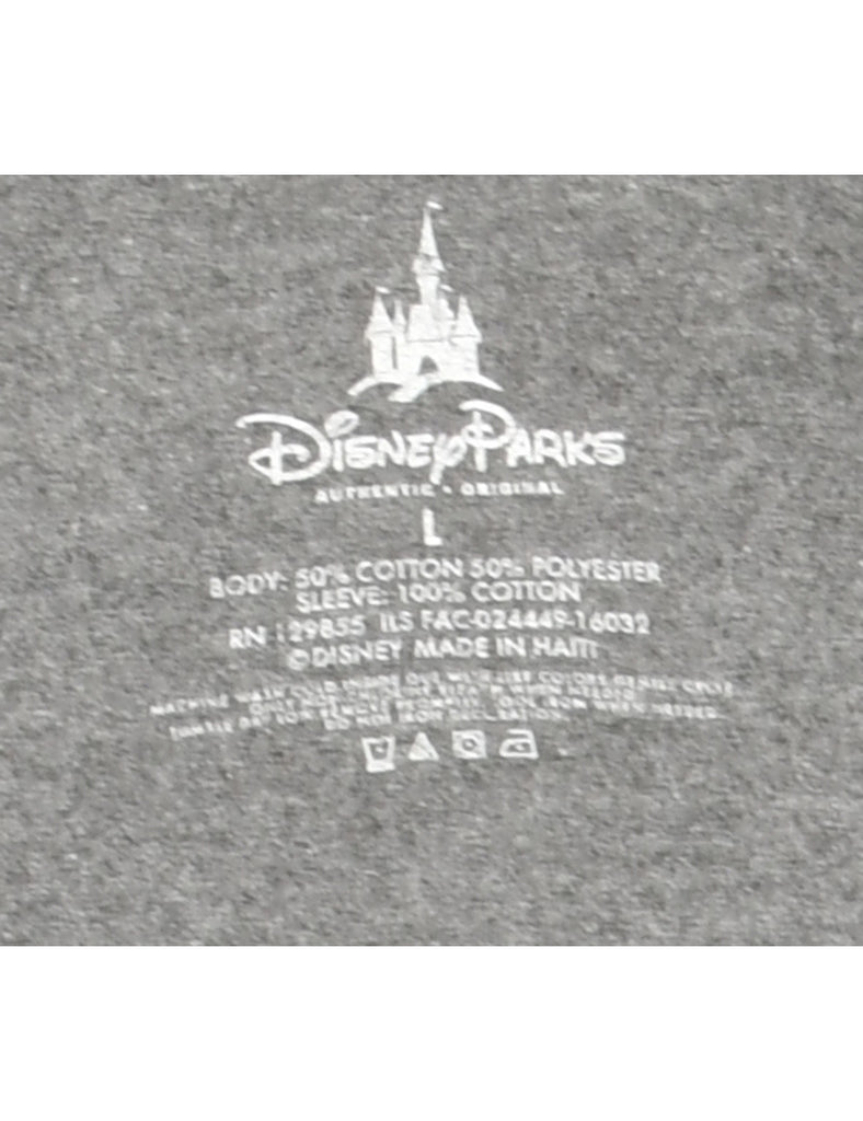 Grey Walt Disney Cartoon T-shirt - L