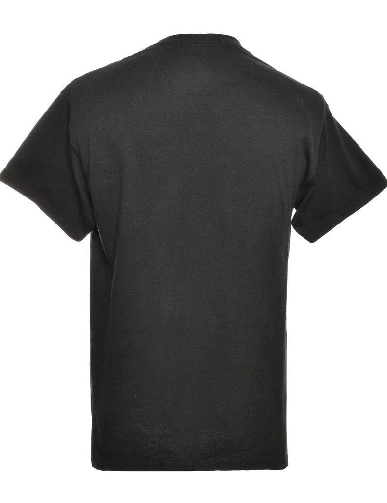 Idaho Black Printed T-shirt - M