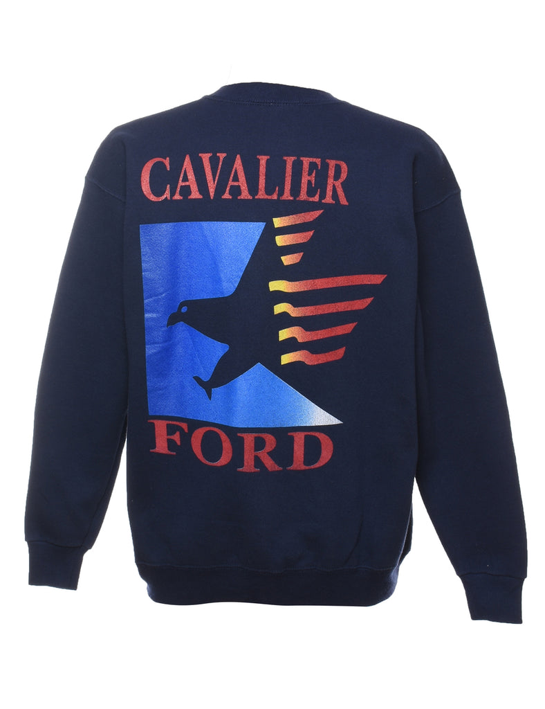 Lee Cavalier Ford Navy Embroidered Sweatshirt - M